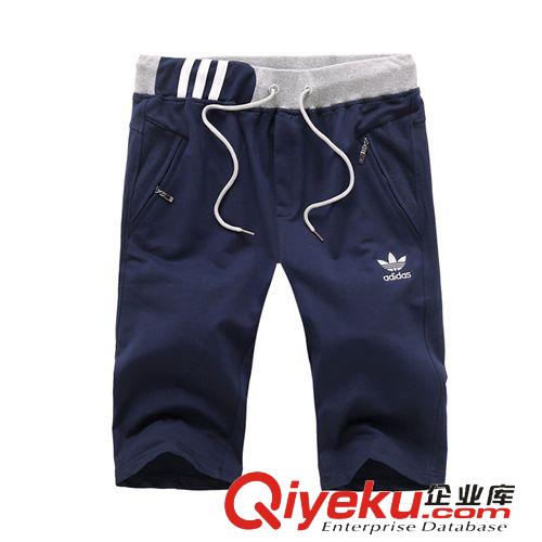 爆款推薦 廠家直銷2015春夏新款青少年休閑五分褲男全棉寬松加大中褲可代發