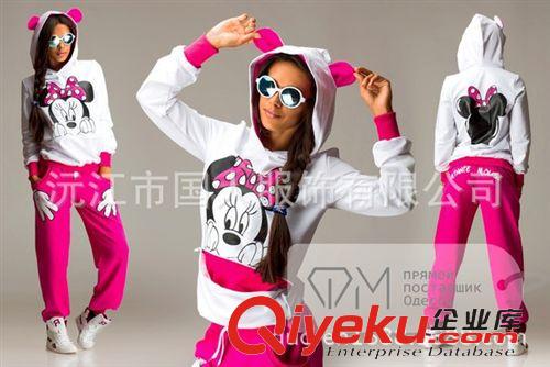 女裝 2014спортивный костюм 歐美代購 印花套裝