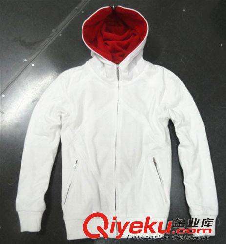 男裝 刺客信條 兄弟會DESMOND Hoodie白/黑鷹兜帽衫 外套抓絨衛衣