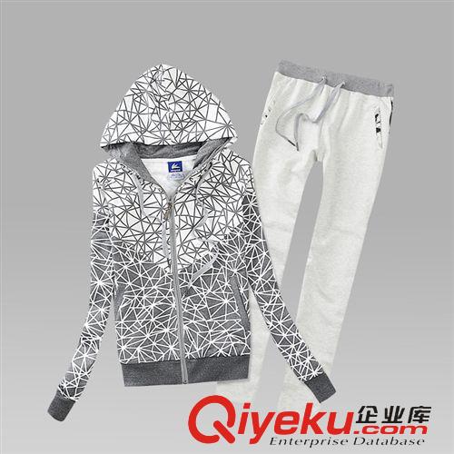 運動套裝 南方專區(qū)休閑套裝女純棉運動衛(wèi)衣青少年時尚衛(wèi)衣廠家直銷運動女裝原始圖片3