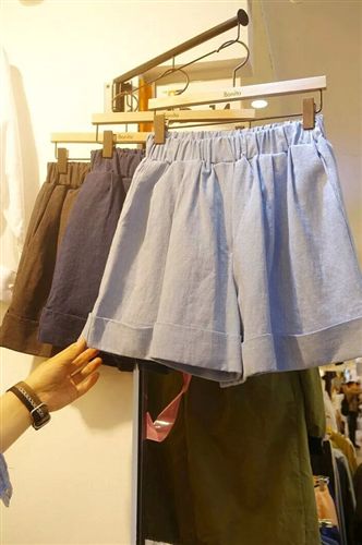 韓國東大門同款 2015韓國夏裝新款女裝 寬松顯瘦百搭松緊短褲 休閑時尚褲子好質量