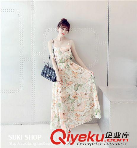 5月新款更新 2015新款雪紡連衣裙夏季女神波西米亞海邊度假長裙沙灘裙 好質量原始圖片2
