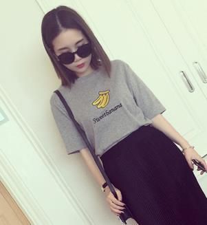 2015年3月春款 2015春季新款女裝韓版可愛(ài)西瓜印花女式短袖T恤 多色可選