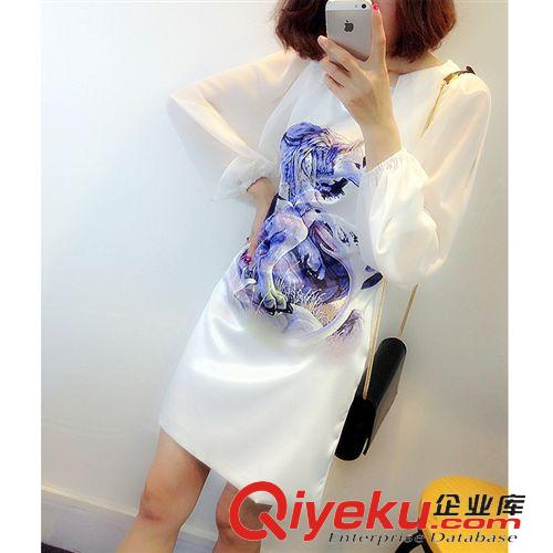 2015.3.28 2015夏裝女式短袖娃娃領雪紡衫寬松大碼中長款小清新上衣
