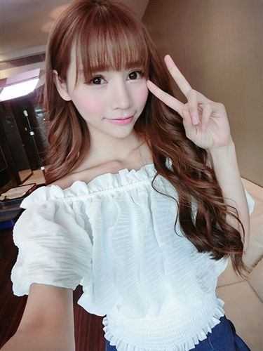 2015.4.4 2015甜美日系修身短款木耳一字領(lǐng)雪紡衫原始圖片3