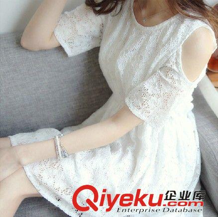 2015.5.12 2015夏裝新款蕾絲印花寬松大碼顯瘦短袖t恤女