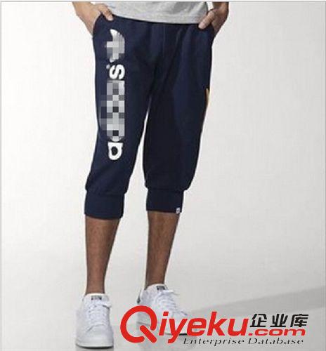 運動褲 批發夏季新款男式經典休閑七分褲純棉男士運動衛褲S27493一件代發原始圖片2