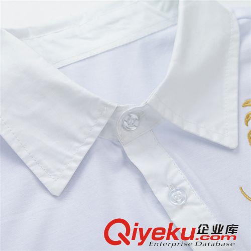 運動T恤、POLO衫 夏季新品立領短袖T恤男時尚修身型棉半袖衫男士polo衫短袖t恤原始圖片3
