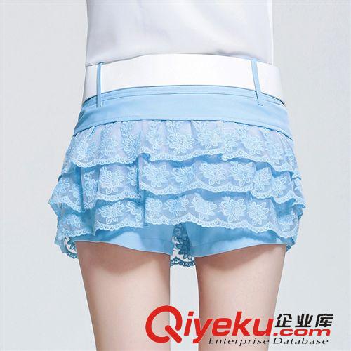 休閑褲/打底褲 2015夏季新款韓版時尚百搭蕾絲褲裙 防走光短裙褲女潮原始圖片2