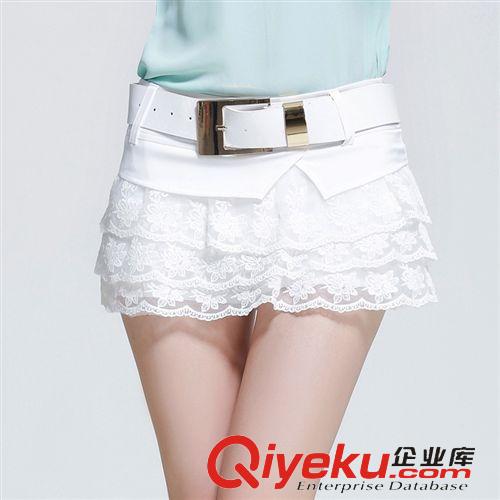 5月20號新款 2015夏季新款韓版時尚百搭蕾絲褲裙 防走光短裙褲女潮原始圖片3