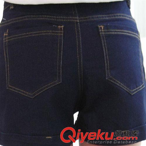 2015.5月新款第三期 2015新款韓版高腰彈力 趣味刺繡牛仔短褲