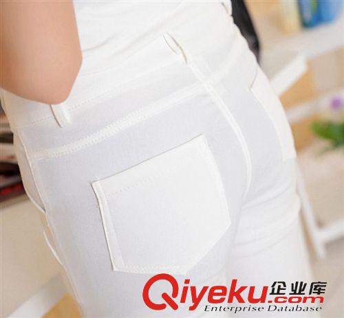 褲子 2015夏季顯瘦灰色女褲小腳褲外穿打底褲鉛筆褲仿牛仔
