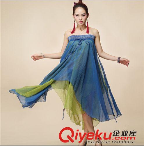 民族風系列 2015民族風女裝夏季新款 雪紡 半身裙兩穿皆可