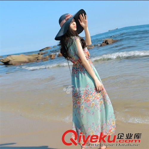 波西米亞長裙 2015鏤空蕾絲長裙夏季新款女裝修身波西米亞長裙 連衣裙