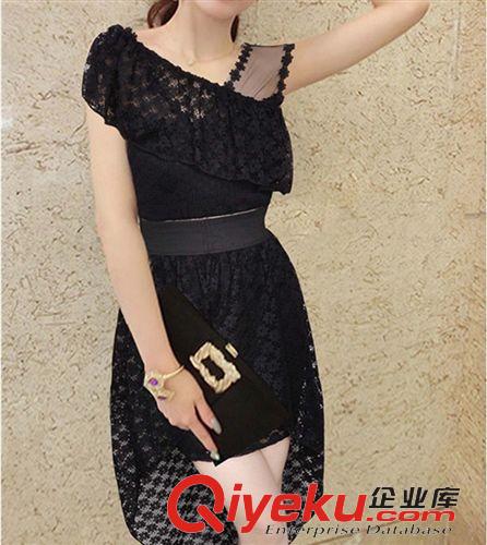 夜店裝/晚禮服 夏季性感網紗ts修身顯瘦無袖蕾絲包臀多種穿法連衣裙夜店裝原始圖片2
