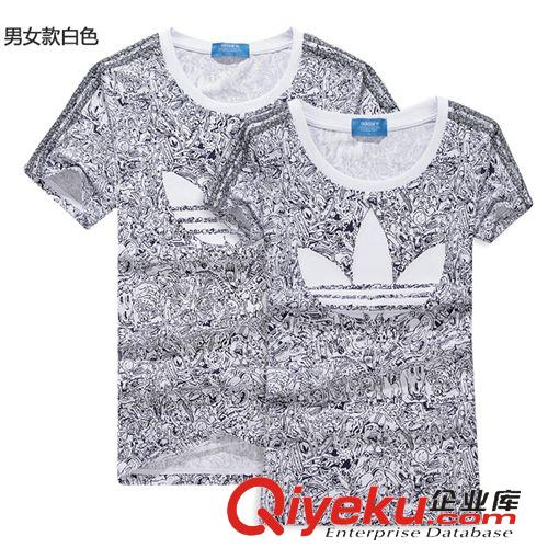  情侶短袖T恤 品牌女裝短袖t恤印花2015夏季新款女子純棉透氣圓領(lǐng)運(yùn)動上衣半袖