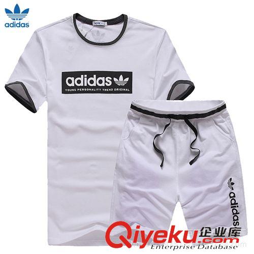  男式短袖套裝 男士運(yùn)動(dòng)服套裝夏薄款純棉印花T恤短袖短褲運(yùn)動(dòng)裝休閑跑步健身服
