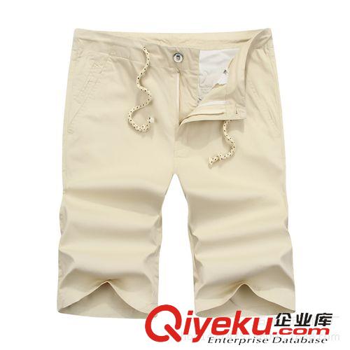 男式休閑5分褲 精品男裝 夏季薄款休閑短褲 夏季大碼純色五分褲子 男裝沙灘中褲原始圖片2