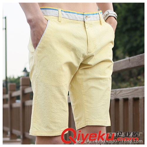 男式休閑5分褲 男士休閑短褲修身 2015夏季新品純棉五分褲 韓版男裝褲子潮