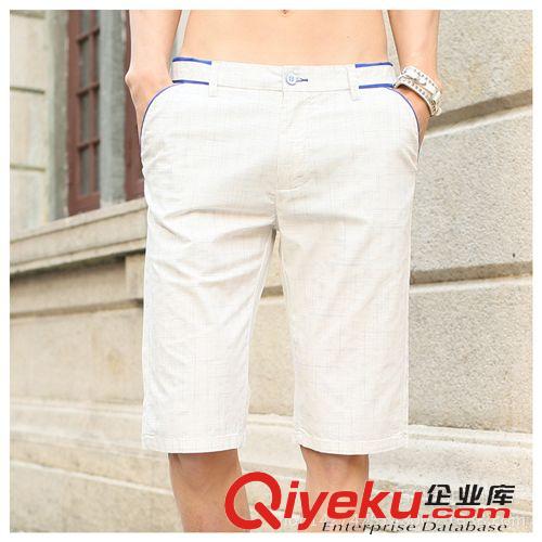 男式休閑5分褲 男士休閑短褲修身 2015夏季新品純棉五分褲 韓版男裝褲子潮