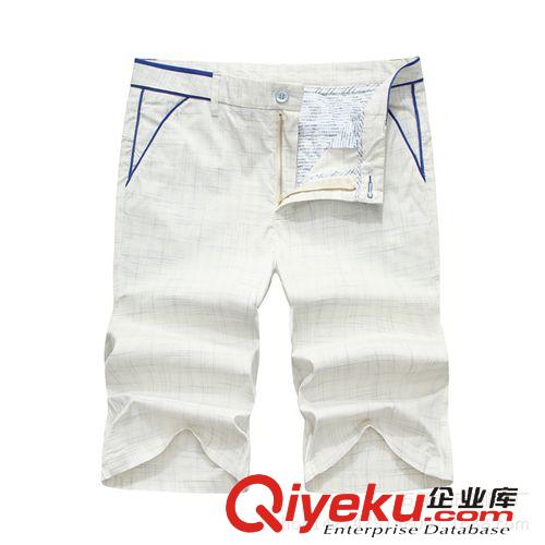 男式休閑5分褲 男士休閑短褲修身 2015夏季新品純棉五分褲 韓版男裝褲子潮原始圖片2