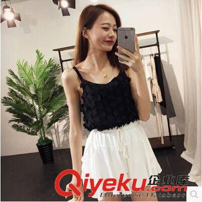 半身裙 2015夏季新款女裝 松緊腰系帶飄逸下擺 雙層裙擺褲裙 A247原始圖片2