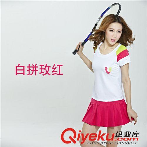 女式休閑套裝 2015新款短袖網球裙韓版大碼寬松短裙運動套裝女夏#985