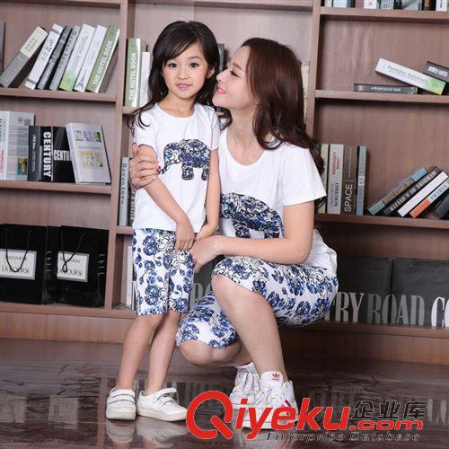 親子裝 2015夏季親子裝 時尚米奇親子套裝兩件套 親子裝#788