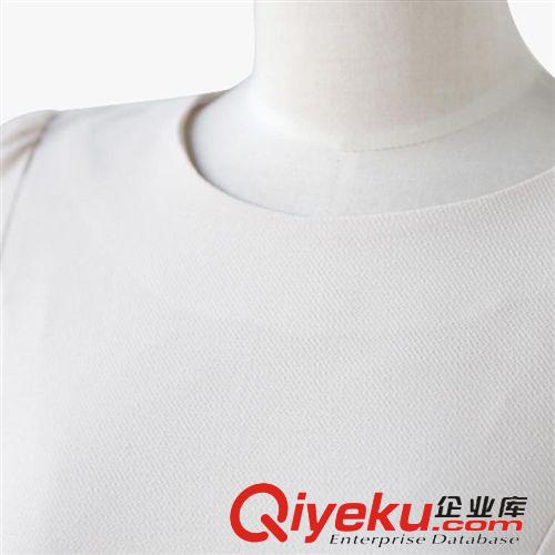 連衣裙專區(qū) 1248#2015韓國(guó)代購(gòu)夏裝新款女裝韓版七分袖雪紡連衣裙百褶裙原始圖片3