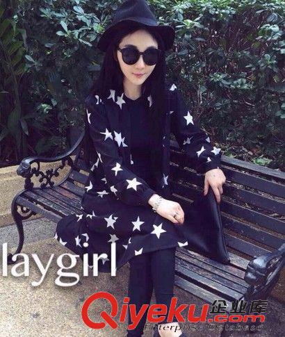 防曬服專區(qū) 1051# 2015夏裝新款韓版女裝百搭圓點寬松長款襯衣 防曬衣