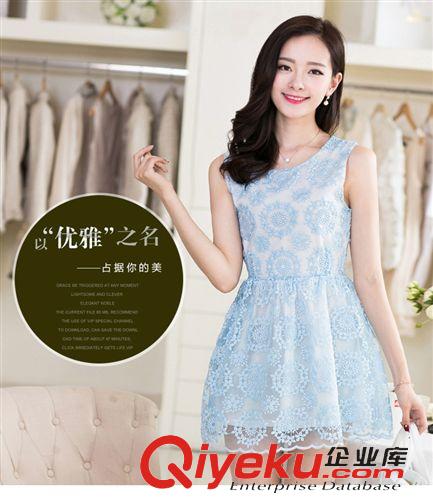 連衣裙 2015春夏季新款大碼女裝連衣裙夏 歐美中長款插肩蕾絲袖寬松裙潮