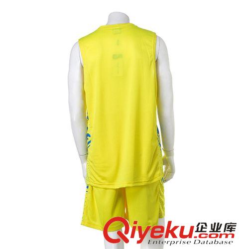 籃球服 越奧2015年休閑運動籃球服套裝1509黃色 吸汗透氣球衣專業球服原始圖片2