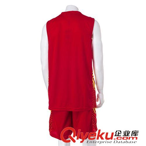 籃球服 越奧2015年休閑運動籃球服套裝1509紅色吸汗透氣球衣專業球服原始圖片2