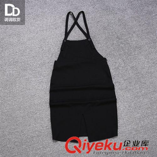 【裙裝系列】 小清新甜美新款兩件套女裝 條紋圓領(lǐng)小衫t恤長(zhǎng)袖背帶連衣裙 Q3084原始圖片3