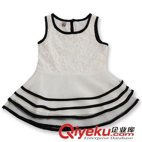 夏款專區(qū) 女童裝夏裝2015新款公主裙中大童蕾絲蛋糕裙子無袖韓版兒童連衣裙原始圖片2