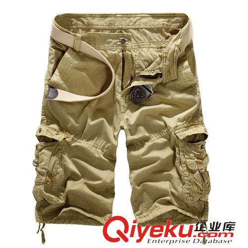 常年有貨 爆款 男士寬松休閑迷彩工裝褲大碼多口袋五分中褲 男裝tj批發原始圖片3