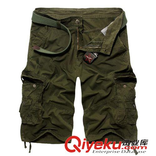 工裝褲 2015夏季 外貿(mào)新款 男士 原單 男式工裝褲五分中褲沙灘馬褲子批發(fā)原始圖片2
