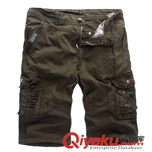 工裝褲 精品2015夏裝新款 男裝 gd水洗中褲男士褲子 外貿(mào)休閑工裝短褲原始圖片2