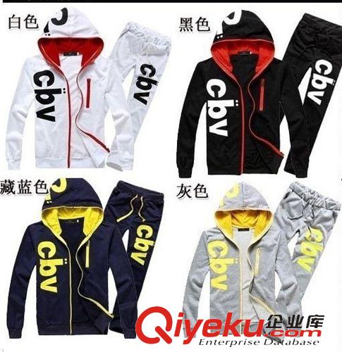 2015年3月新款 時尚潮流夏季男休閑運動套裝 七分褲套裝潮流時尚 外貿(mào)圓領(lǐng)衛(wèi)衣男