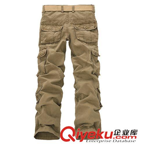 2015年5月20日新品 2015新款 韓版時尚水洗男式工裝褲 多口袋褲 外貿純色長褲男 批發