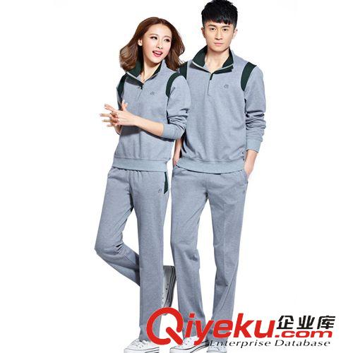 女裝 2015春秋新款情侶運動套裝 男運動休閑服時尚情侶套裝廠家批發原始圖片3