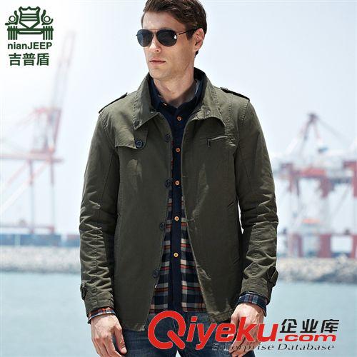 jeep/吉普服飾 春秋nian jeep夾克男加大碼純棉茄克衫外套吉普盾jacket批發(fā)J2189原始圖片2