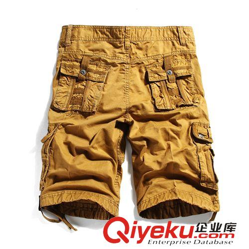 休閑褲 2015夏季新款男士五分褲 時尚純棉直筒工裝褲 歐美外貿男褲批發原始圖片3