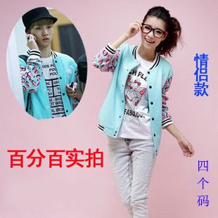 2015年1月新品 2015年秋季新款衛(wèi)衣外套 韓版棒球服 女 潮 情侶裝棒球衫原始圖片2