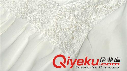 雪紡衫、蕾絲衫 2014新韓版寬松大碼蝙蝠袖蕾絲娃娃衫 蝙蝠衫 白色雪紡衫原始圖片3