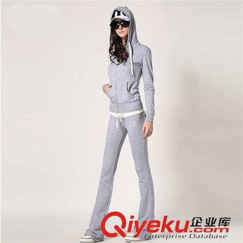 春裝新品 2015春秋新款時尚女裝套裝 顯瘦顯高運動女款套裝 休閑運動套裝女