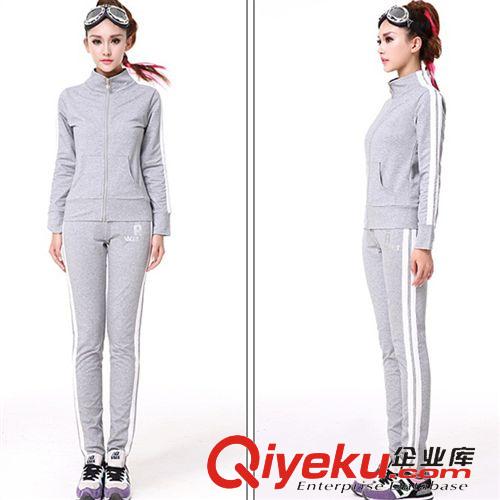 春裝新品 2015春秋新款時尚女裝套裝 顯瘦顯高運動女款套裝 休閑運動套裝女原始圖片2
