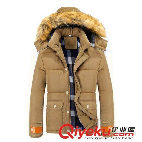 男式棉服 新款加絨加厚棉襖韓版修身男裝棉衣仿兔毛百搭休閑棉服外套男潮原始圖片2
