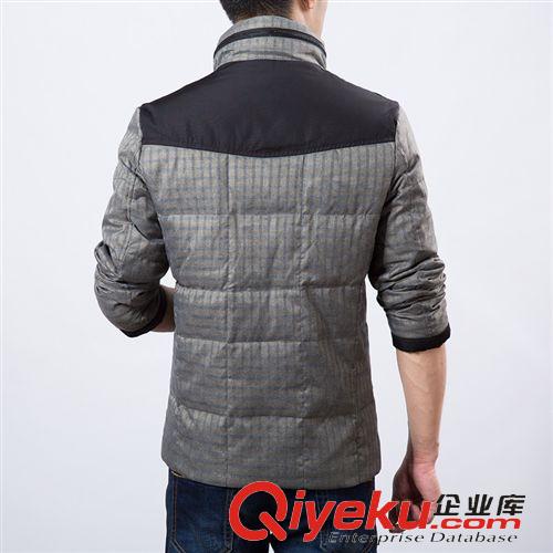 男式羽絨服 秋冬新品男式羽絨服gd商務修身男羽絨服立領拼接剪標男裝外套潮原始圖片2