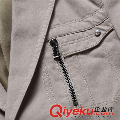 男式休閑西裝 2015新款男式西裝gd純棉男式休閑西服修身男裝外套小西裝男中年原始圖片3